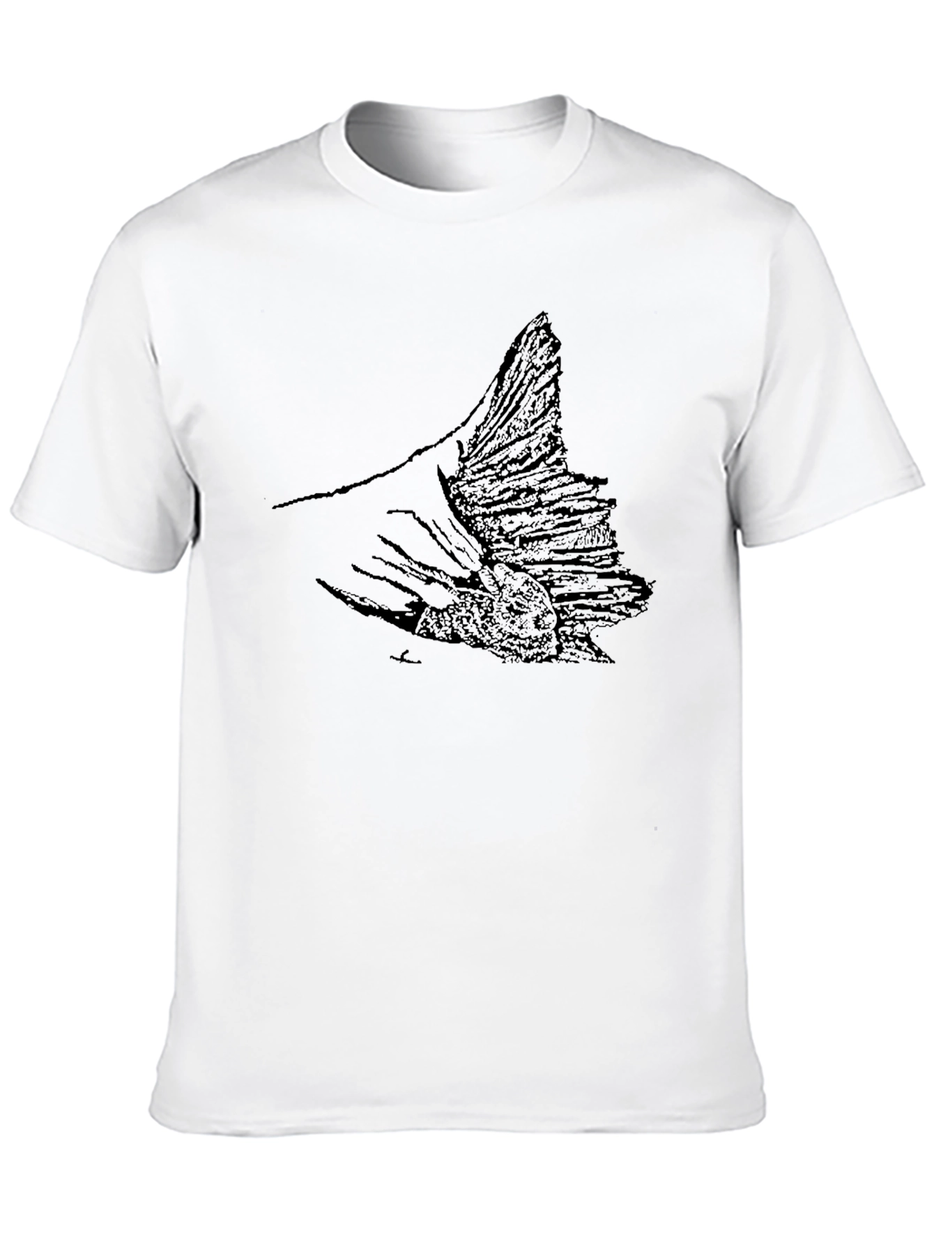 Black Fish Tail Graphic Tee