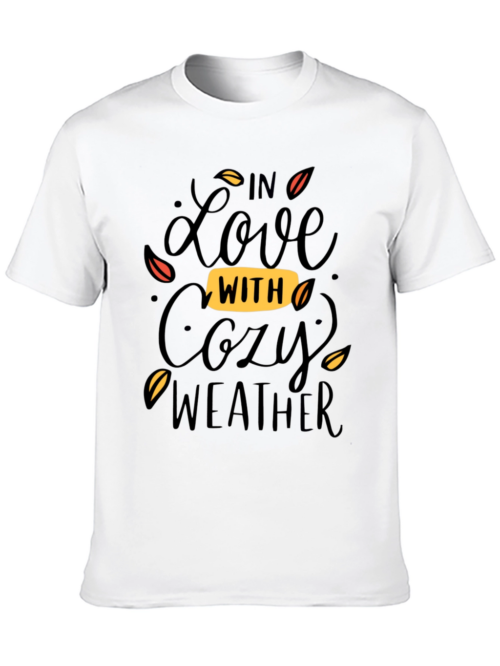 Cozy Weather Graphic Tee - Soft Black T-Shirt