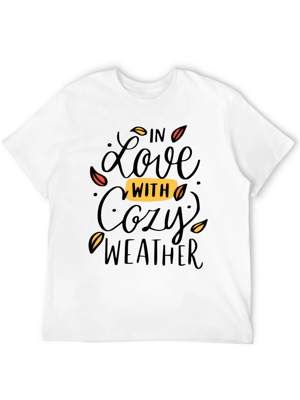 Cozy Weather Graphic Tee - Soft Black T-Shirt