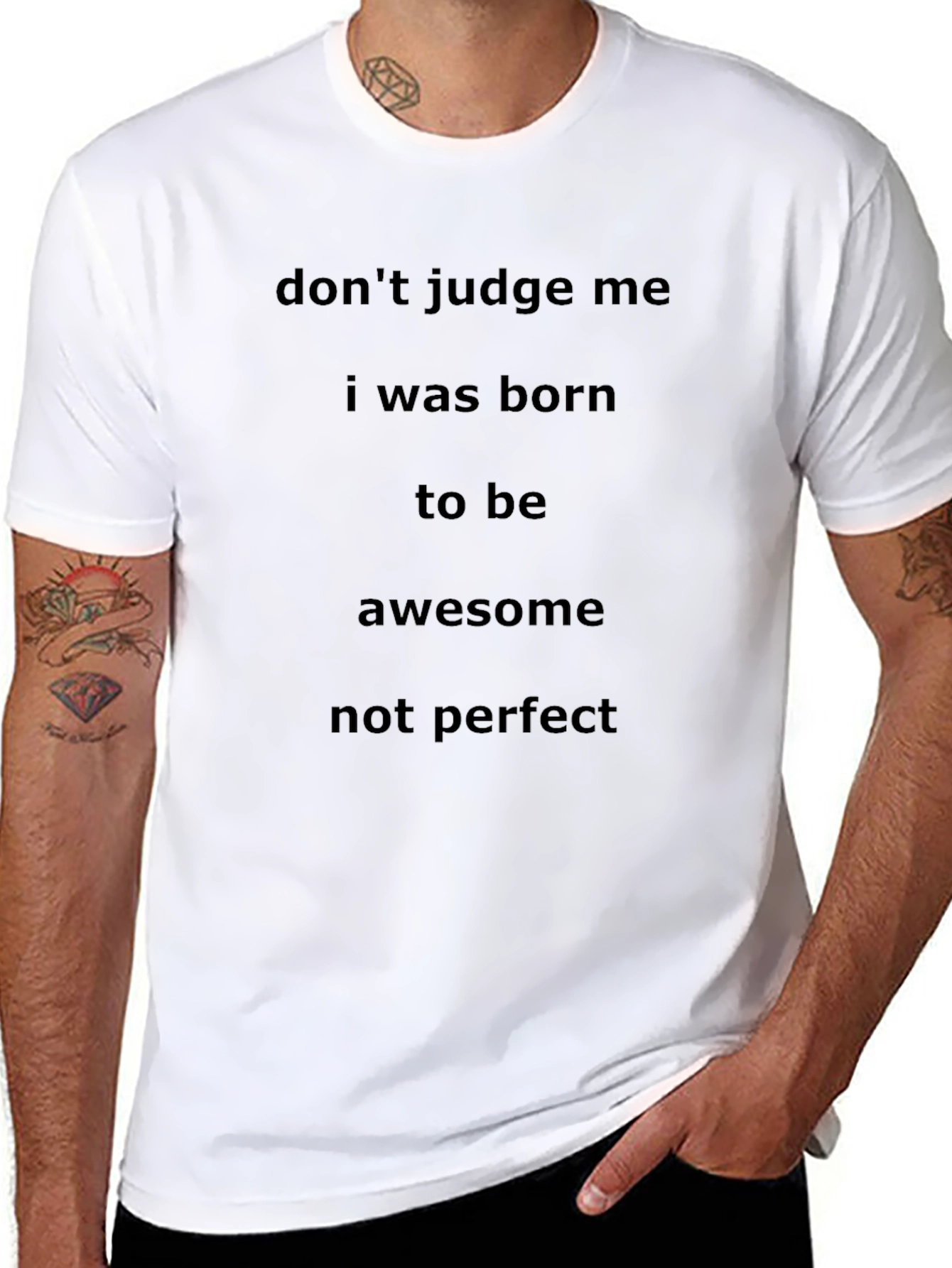 Dont Judge Me Awesome Black T-Shirt