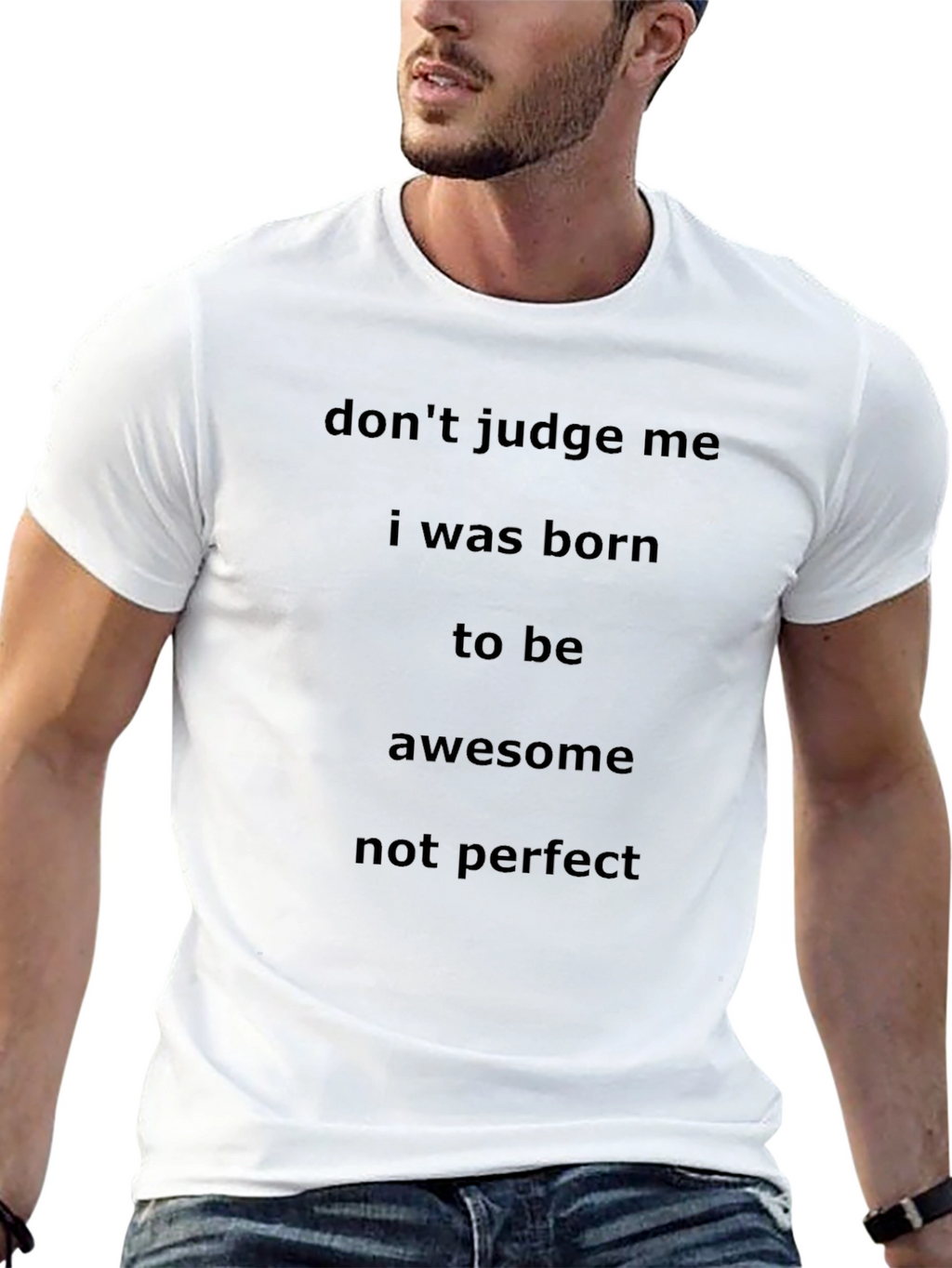 Dont Judge Me Awesome Black T-Shirt