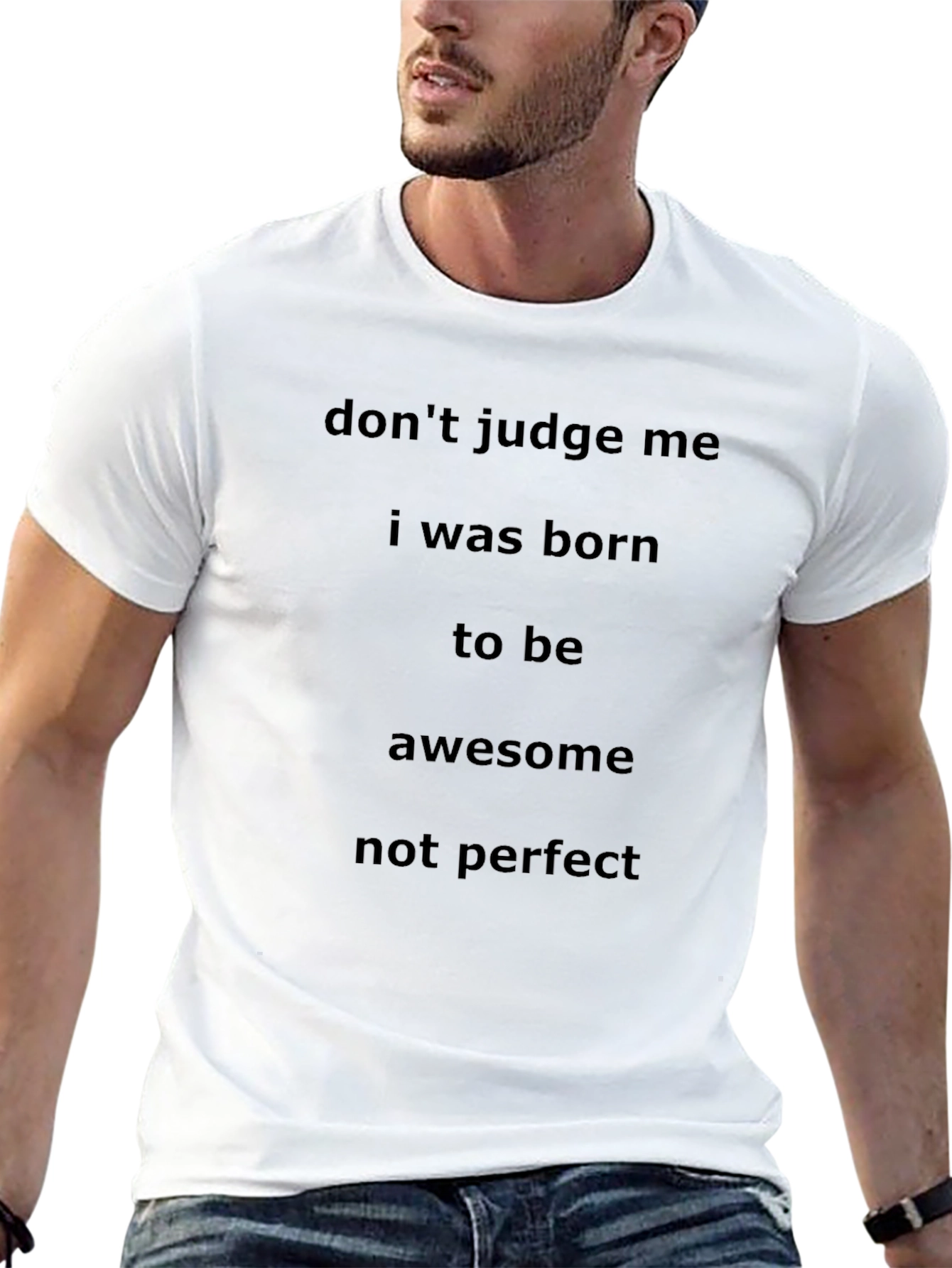 Dont Judge Me Awesome Black T-Shirt