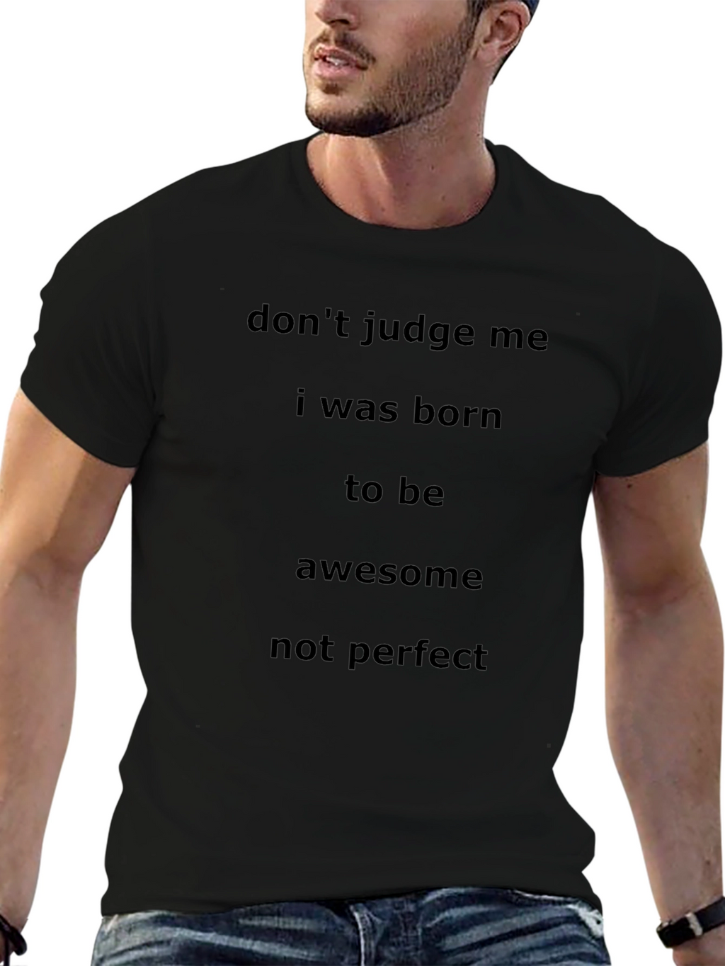 Dont Judge Me Awesome Black T-Shirt