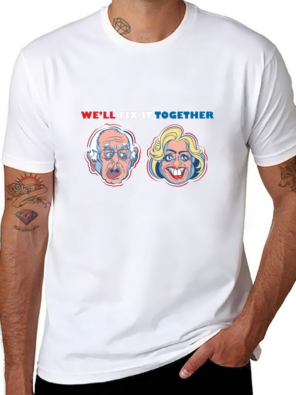 Political Humor T-Shirt: Well Fix It Together