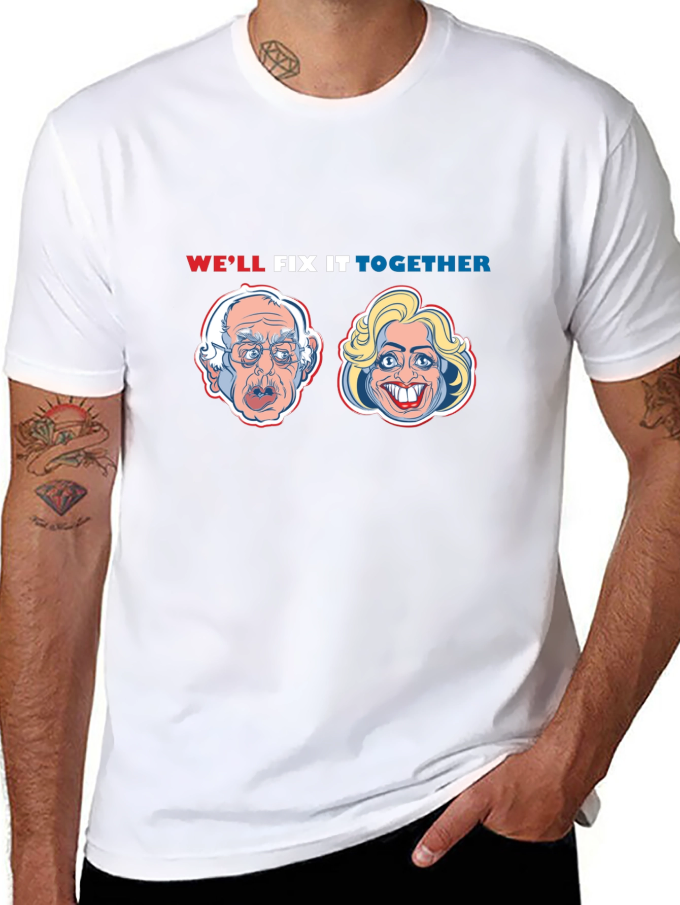 Political Humor T-Shirt: Well Fix It Together