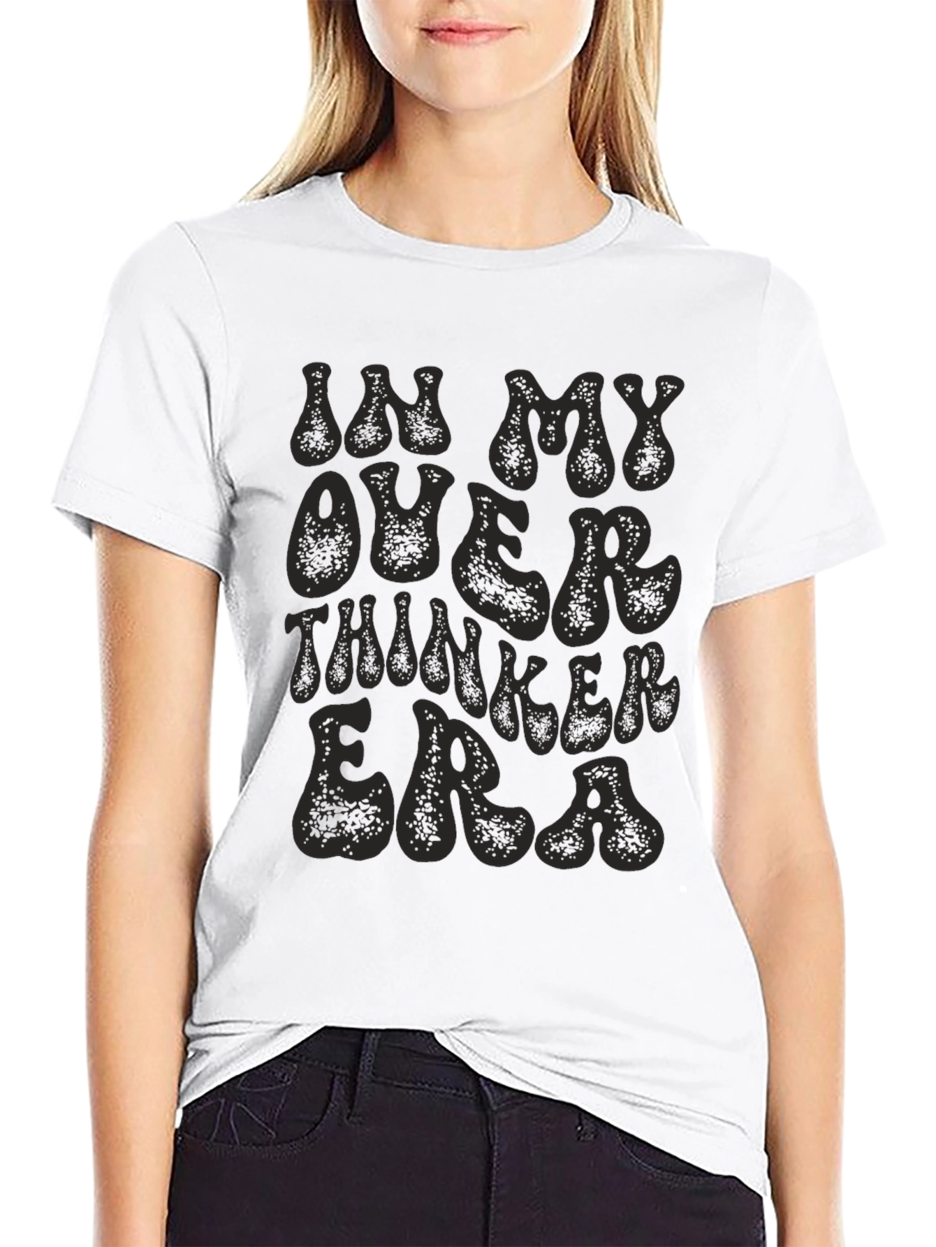Overthinker Era Graphic Tee - Trendy Relaxed Fit