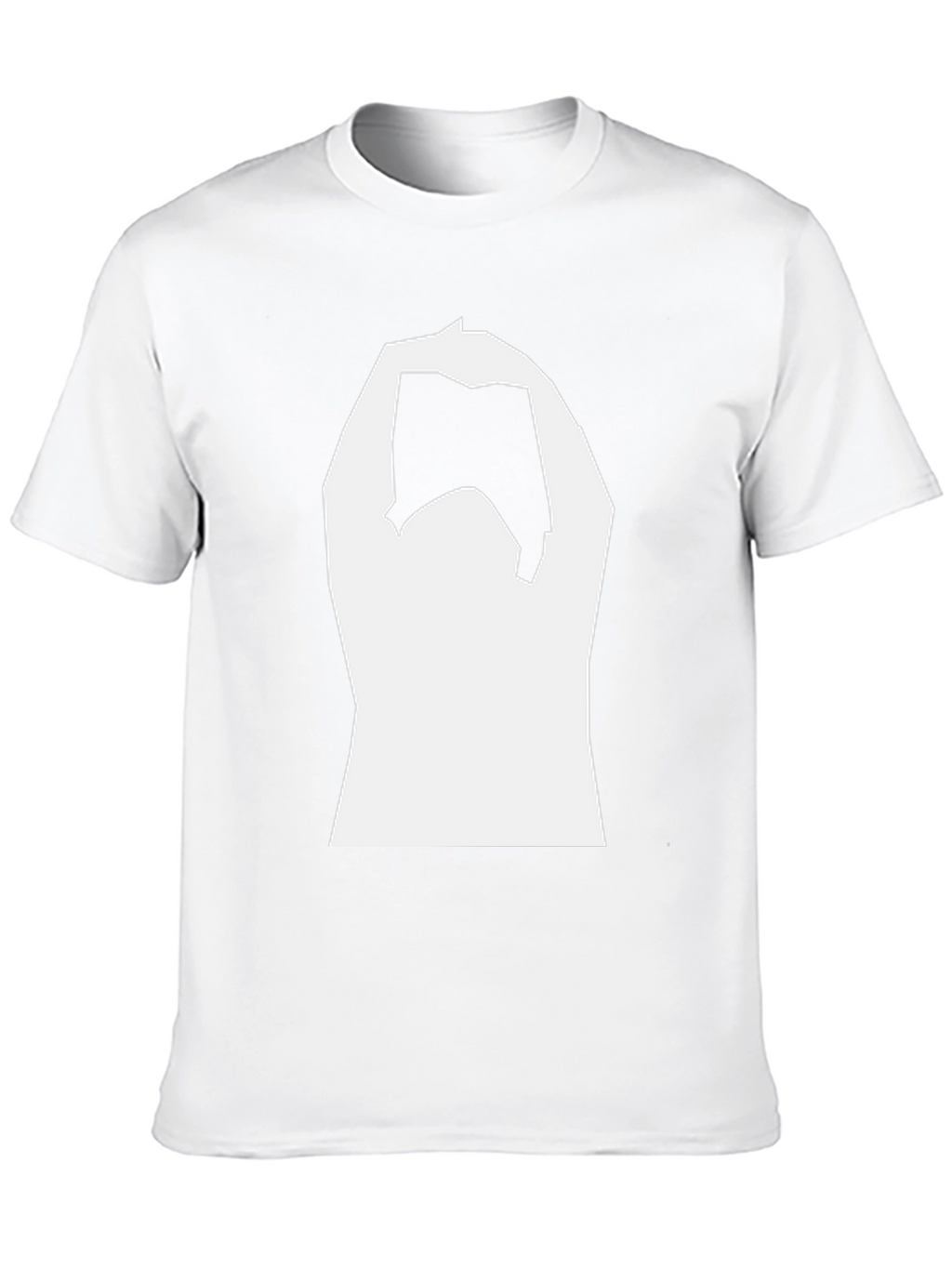 Black T-Shirt with White Graphic Design