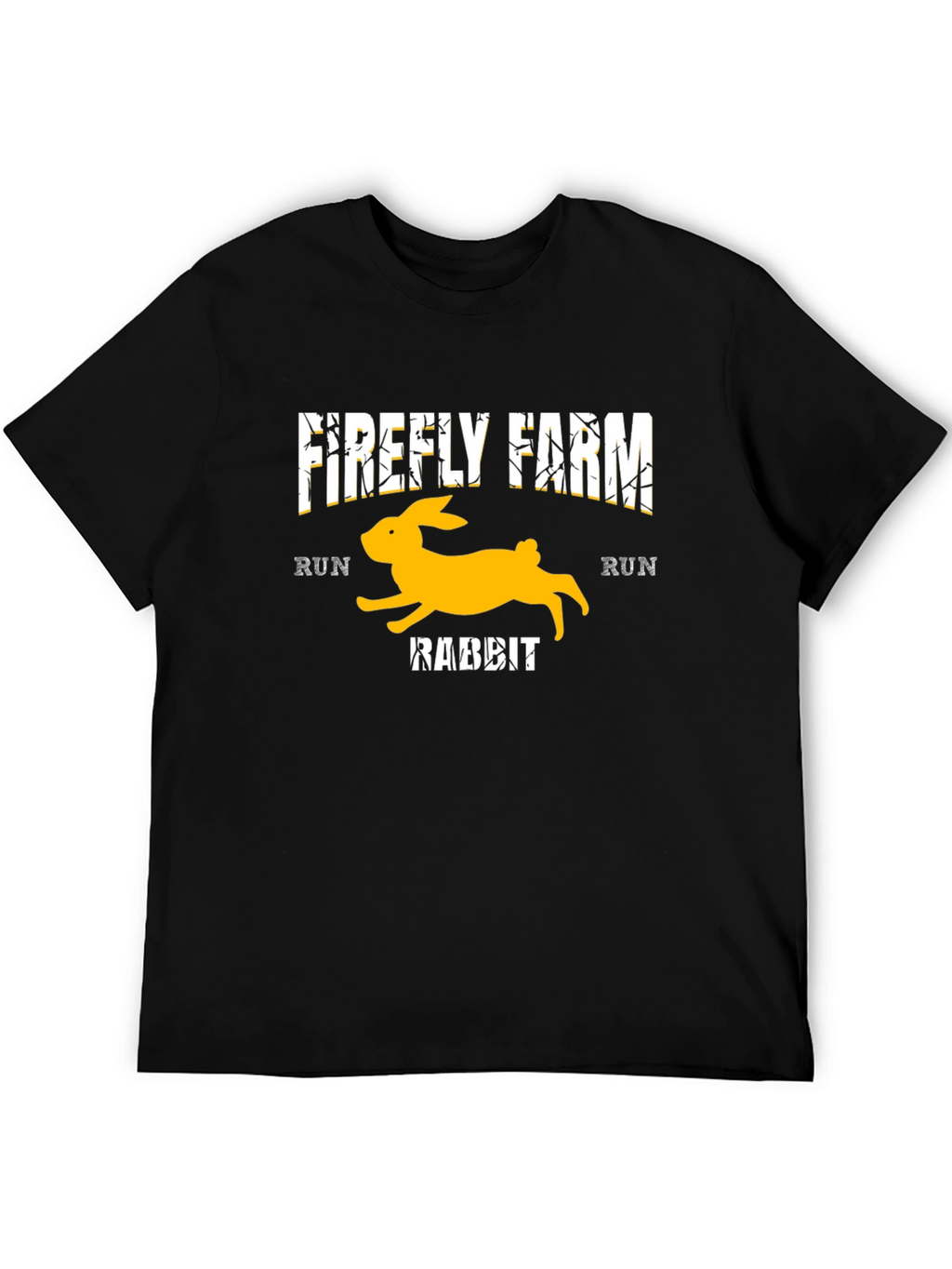 Firefly Farm Rabbit Run Black T-Shirt