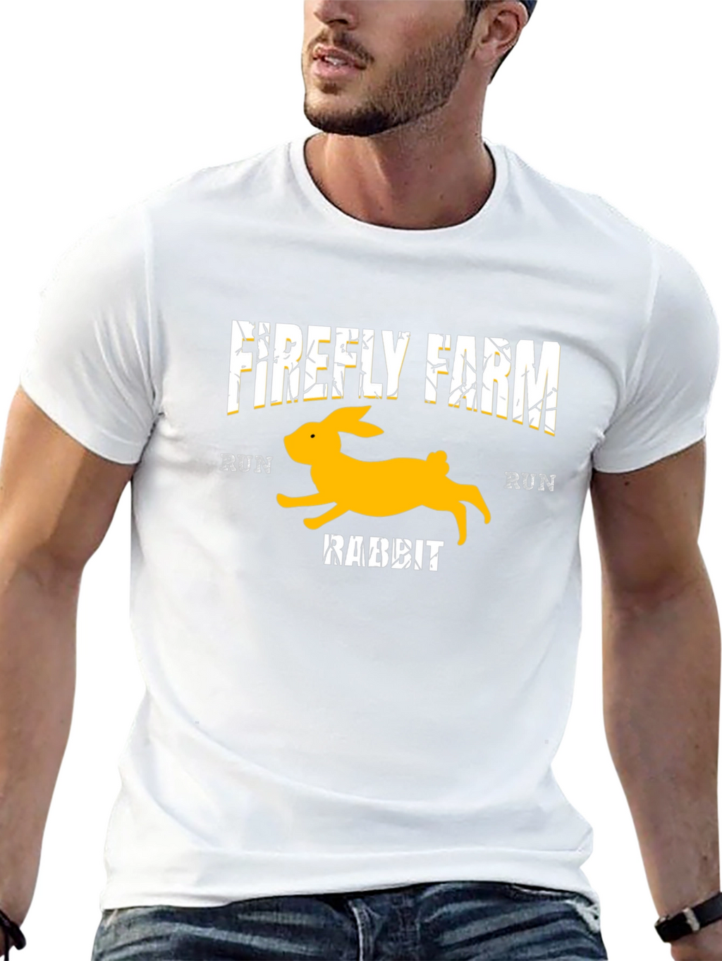 Firefly Farm Rabbit Run Black T-Shirt
