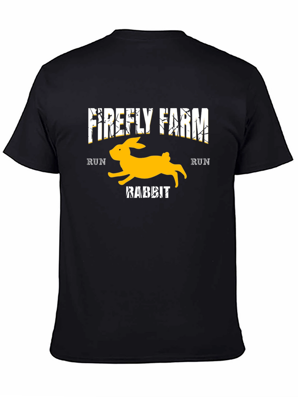 Firefly Farm Rabbit Run Black T-Shirt