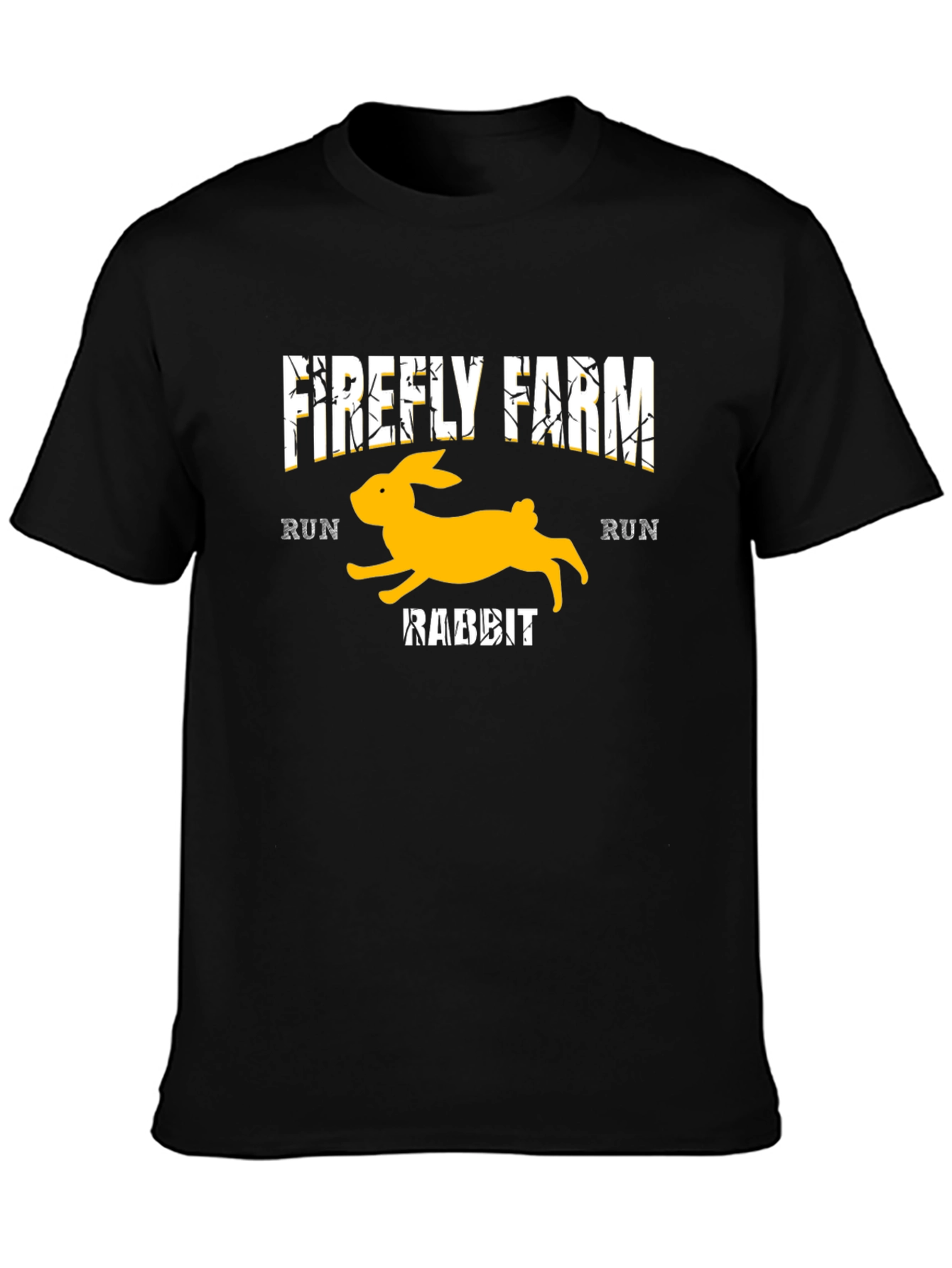 Firefly Farm Rabbit Run Black T-Shirt