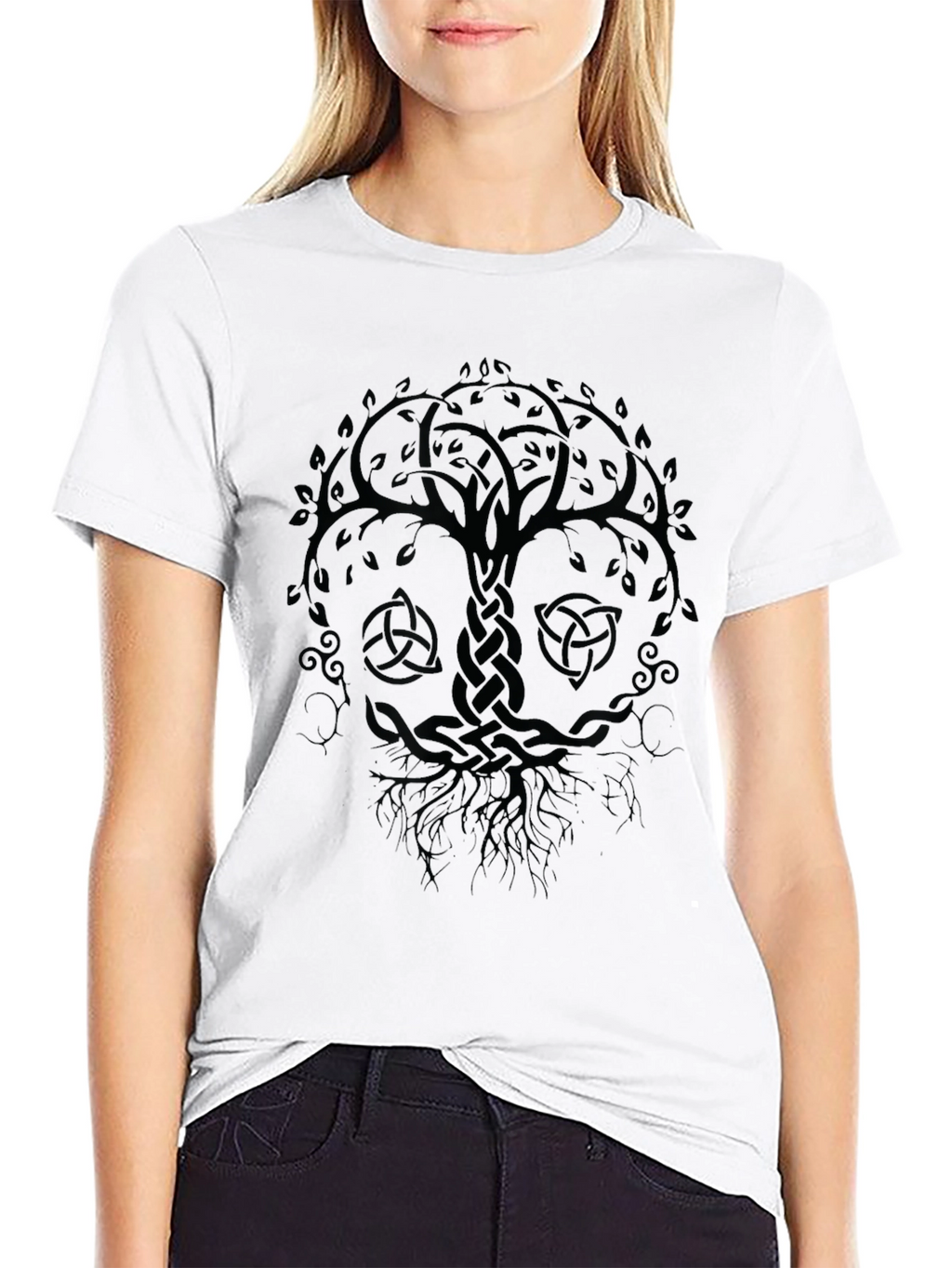 Celtic Tree of Life Black Graphic Tee