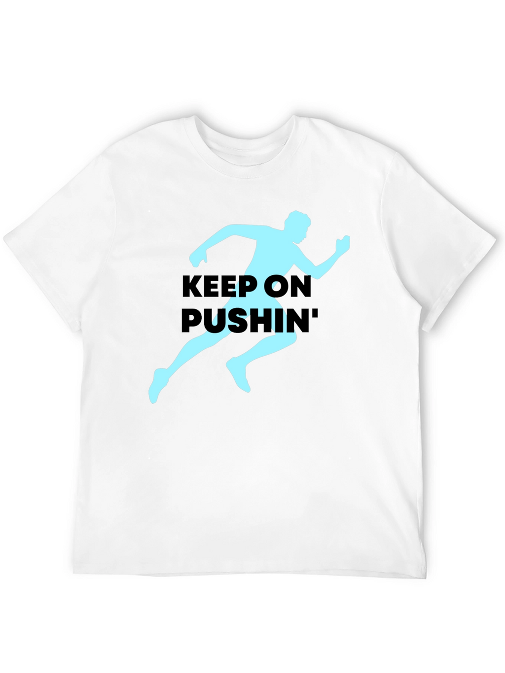 Keep On Pushin Runner Graphic Tee - Black