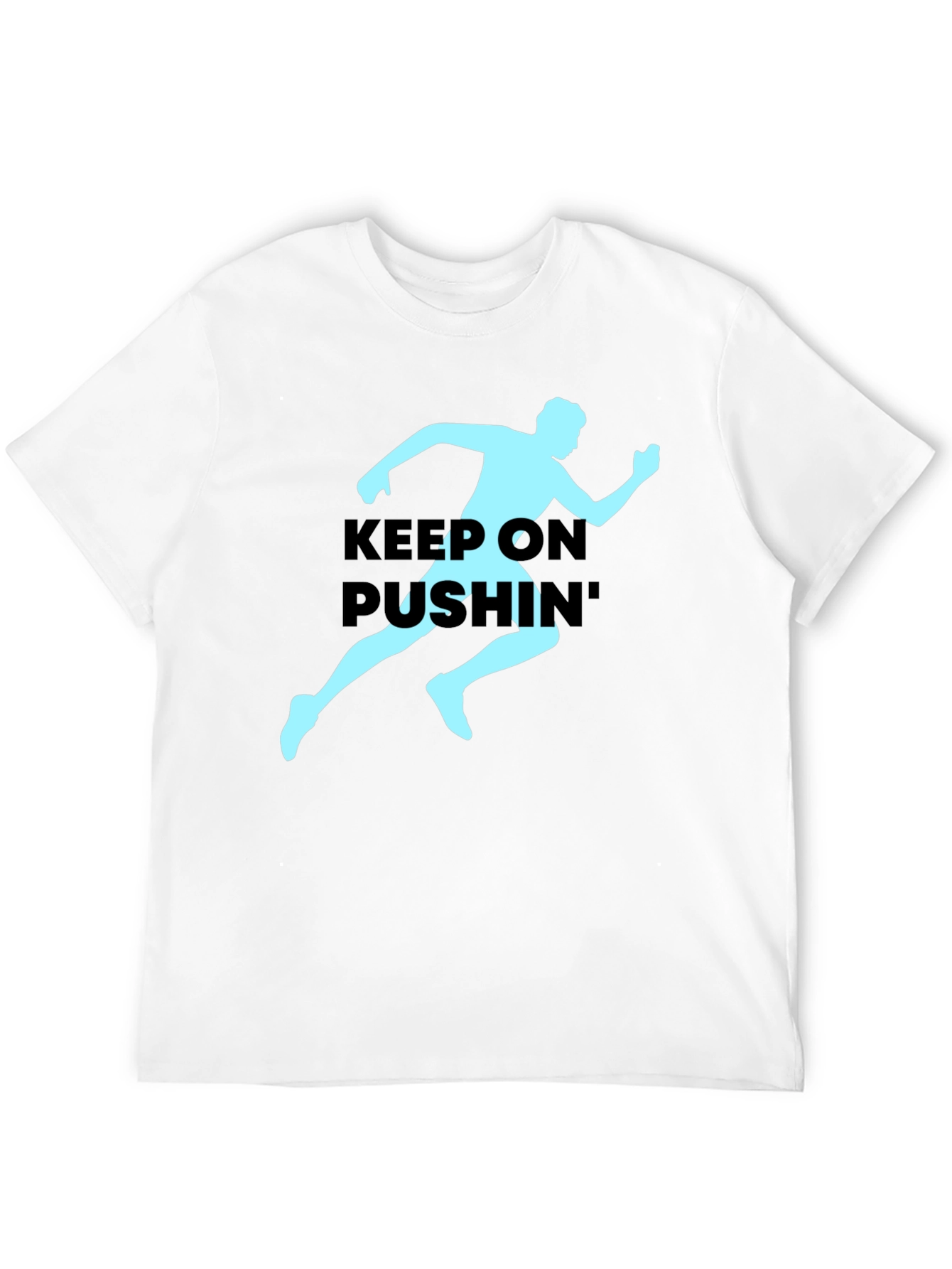 Keep On Pushin Runner Graphic Tee - Black