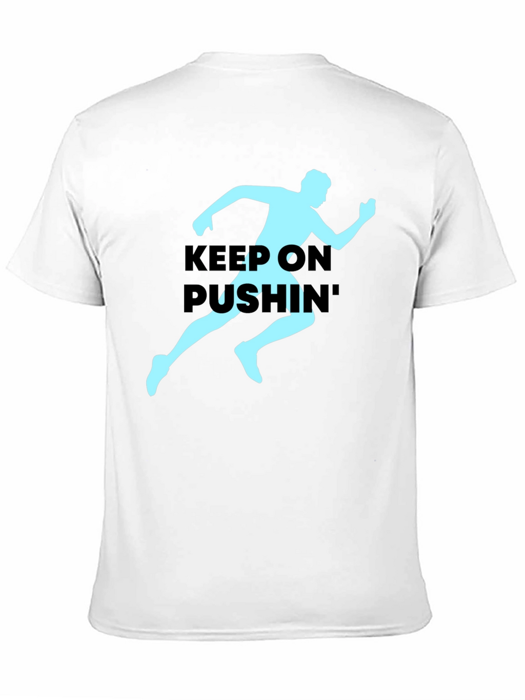 Keep On Pushin Runner Graphic Tee - Black