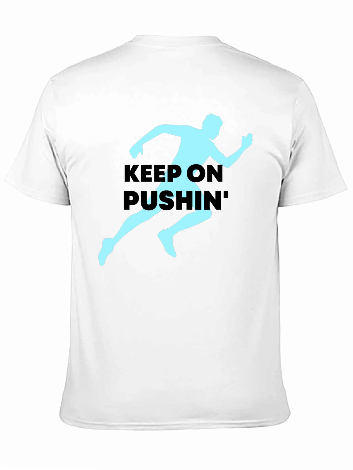 Keep On Pushin Runner Graphic Tee - Black