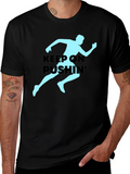 Keep On Pushin Runner Graphic Tee - Black