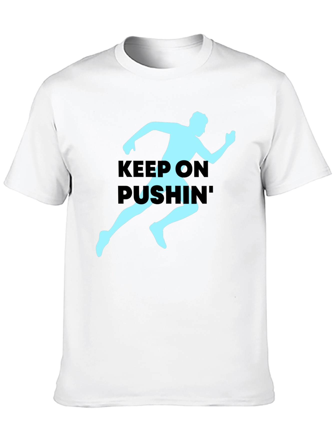Keep On Pushin Runner Graphic Tee - Black