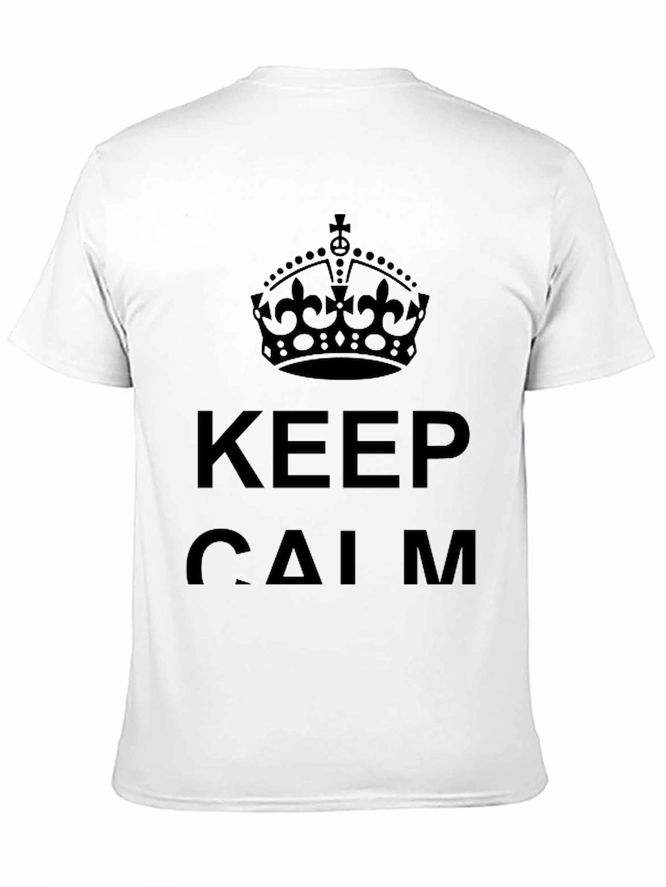 Keep Calm Crown Graphic Tee - Black
