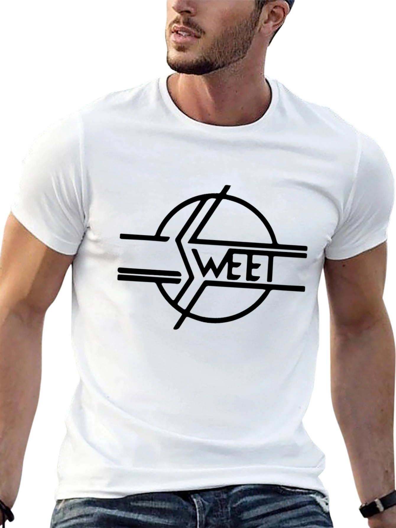 Sweet Band Logo Black Graphic T-Shirt