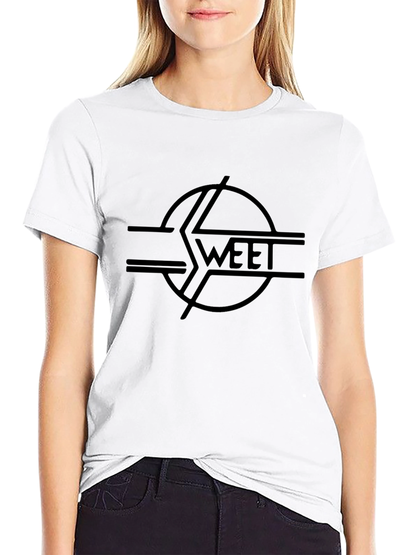 Sweet Band Logo Black Graphic T-Shirt