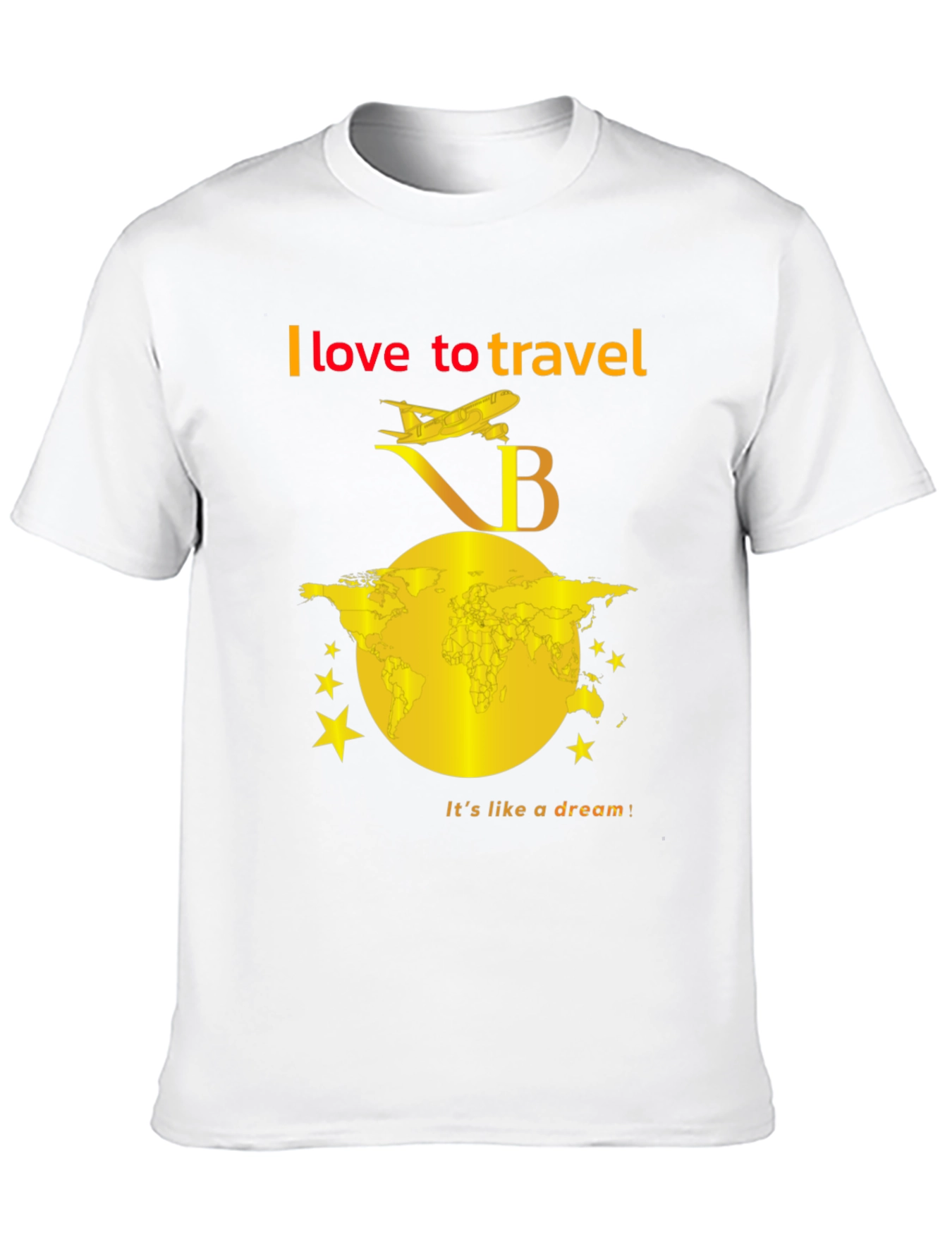 I Love To Travel Black T-Shirt