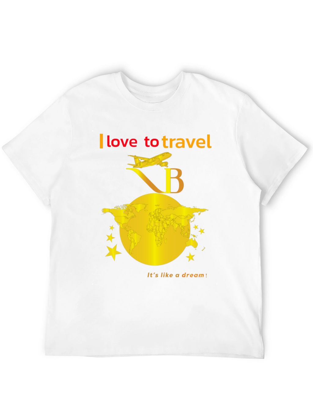 I Love To Travel Black T-Shirt