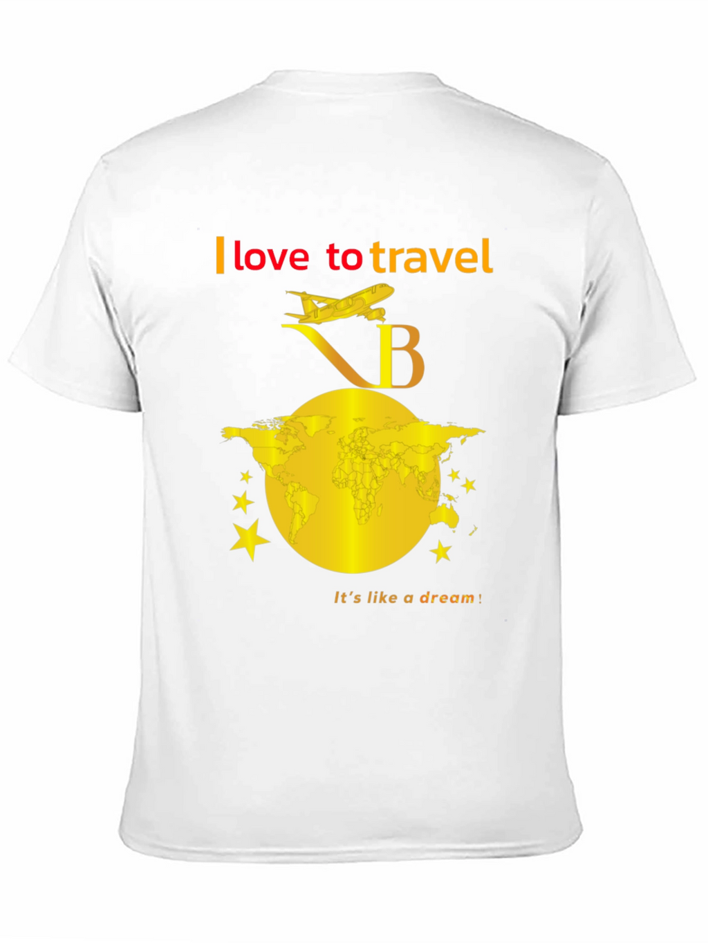 I Love To Travel Black T-Shirt