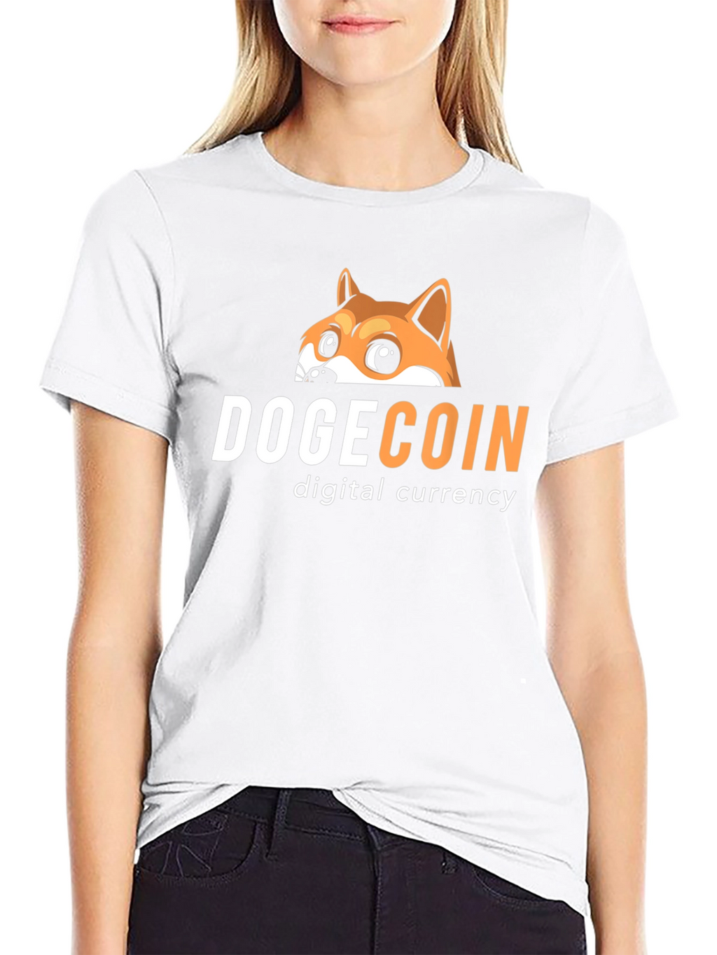 Dogecoin Peek T-Shirt – Crypto Doge Graphic Tee