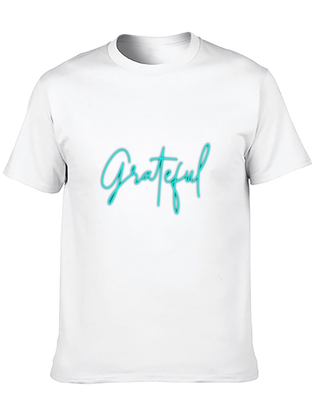 Grateful Graphic Tee - Black Crew Neck T-Shirt