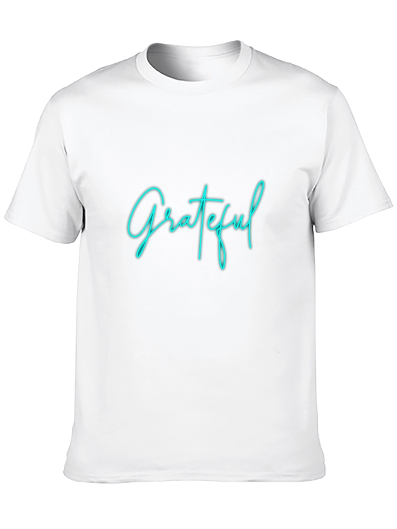 Grateful Graphic Tee - Black Crew Neck T-Shirt