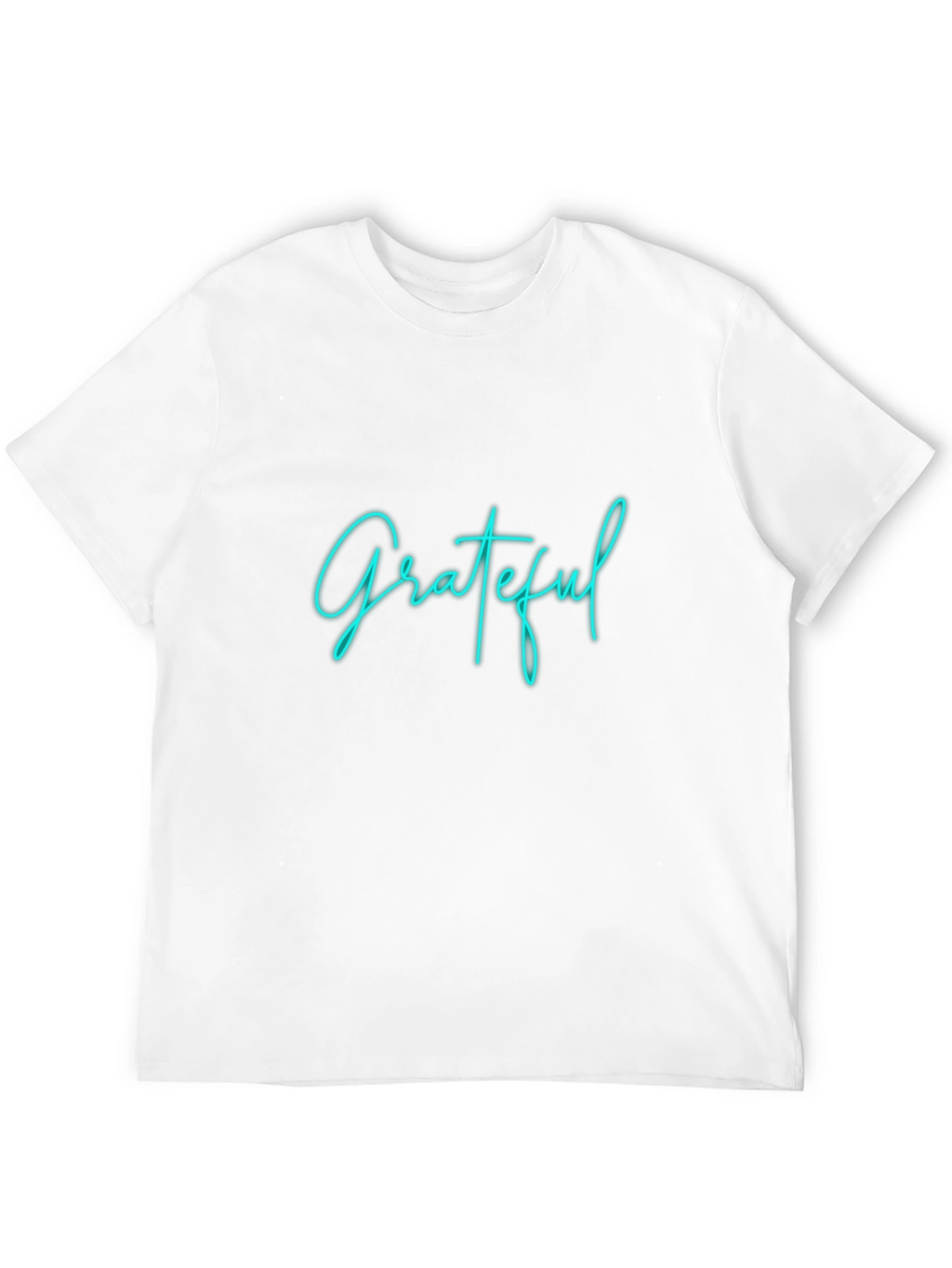 Grateful Graphic Tee - Black Crew Neck T-Shirt