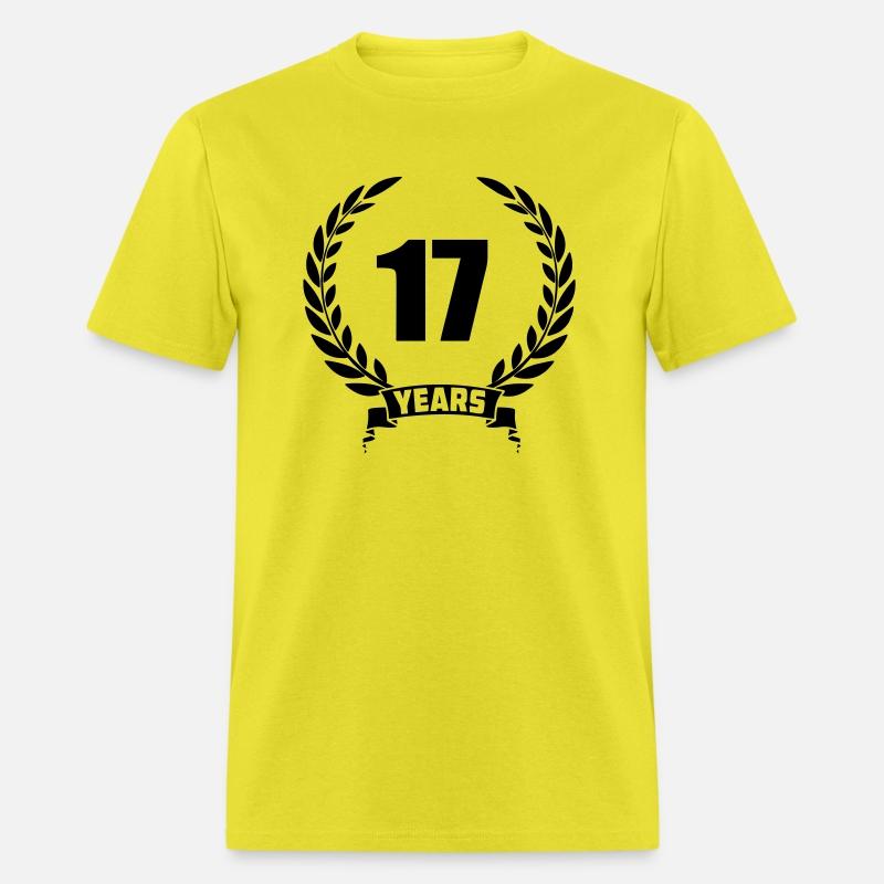 Laurel wreath 17 years with number and text banner