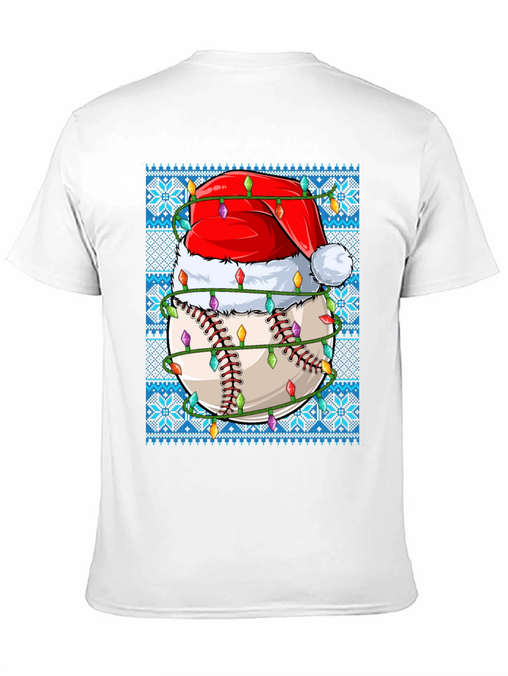 Festive Baseball Santa Hat T-Shirt