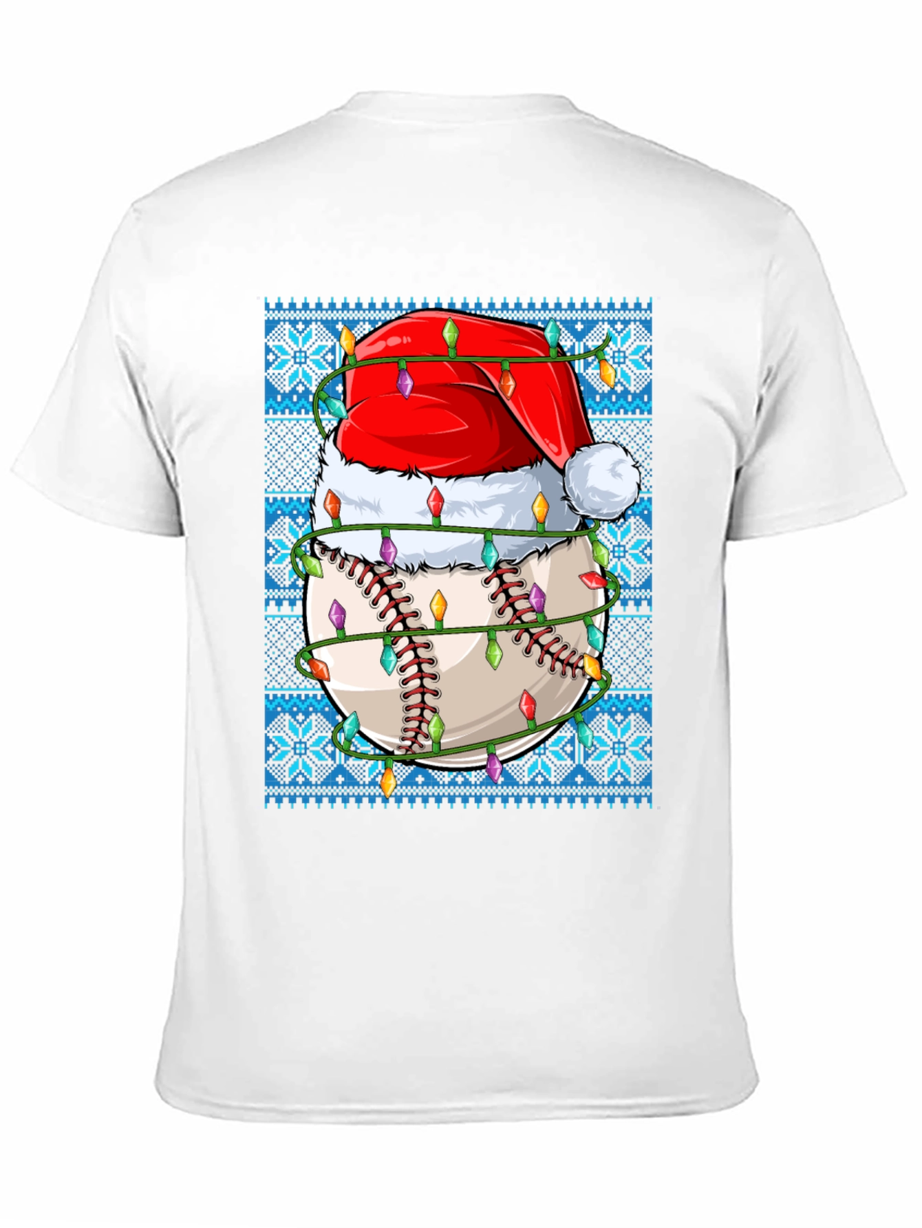 Festive Baseball Santa Hat T-Shirt