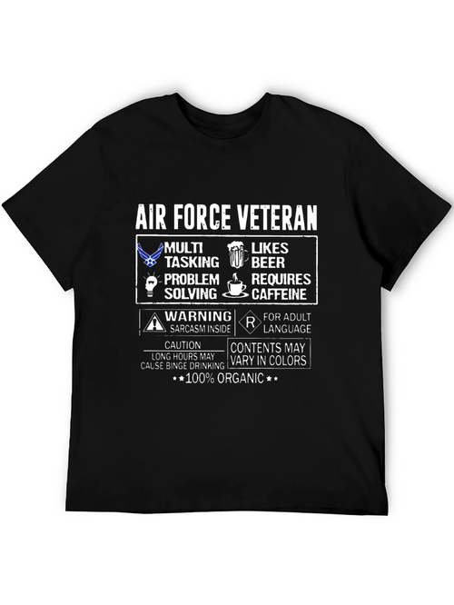 Air Force Veteran 100% Organic T-Shirt