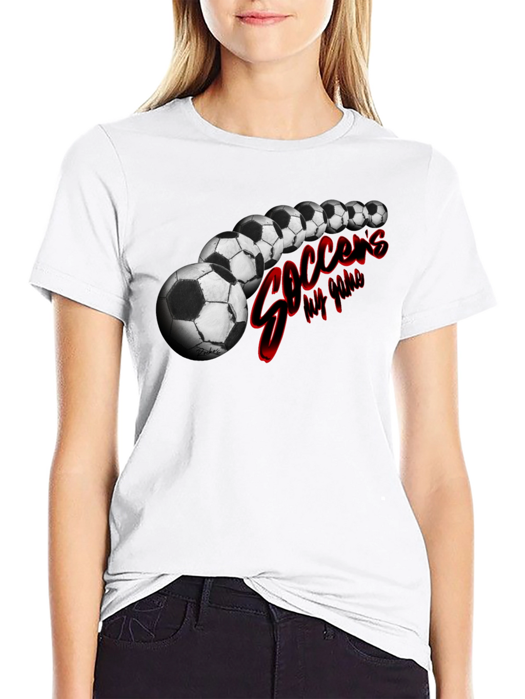 Soccers My Game Black T-Shirt
