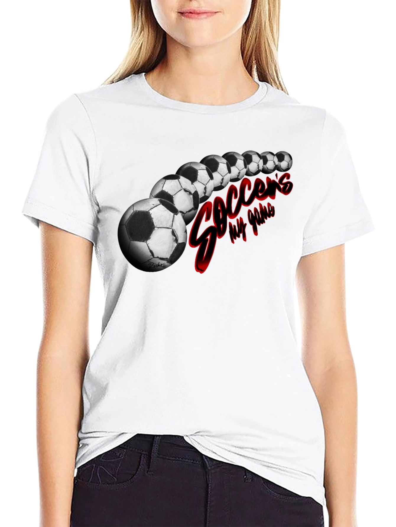Soccers My Game Black T-Shirt