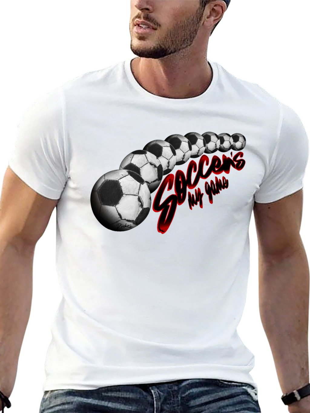 Soccers My Game Black T-Shirt