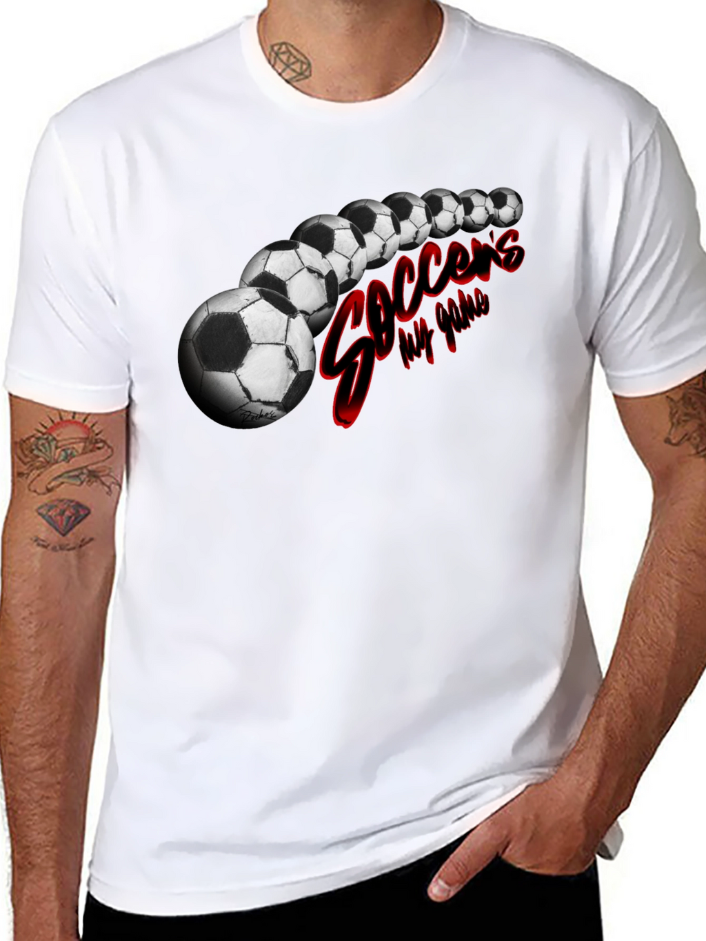 Soccers My Game Black T-Shirt