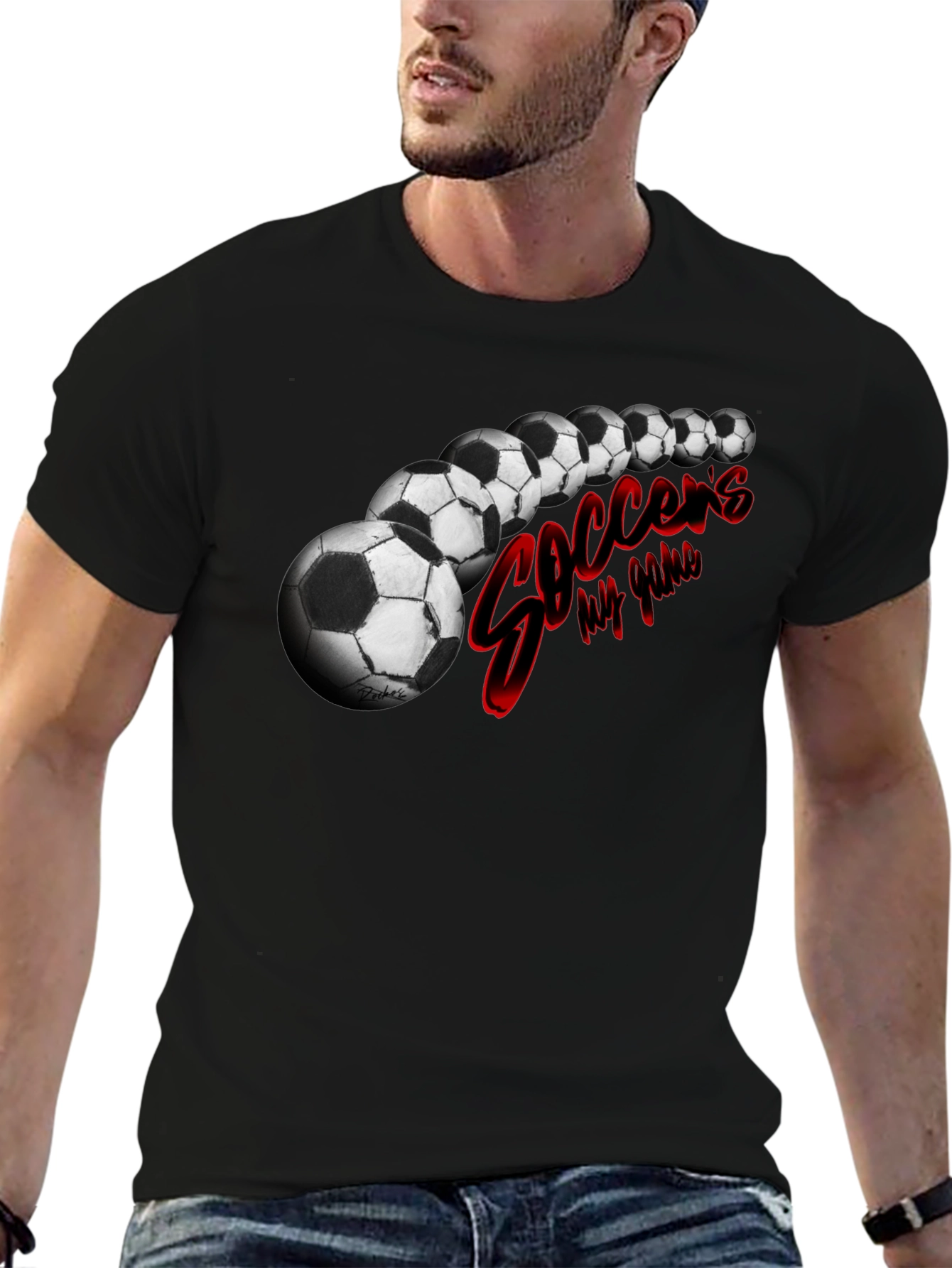 Soccers My Game Black T-Shirt