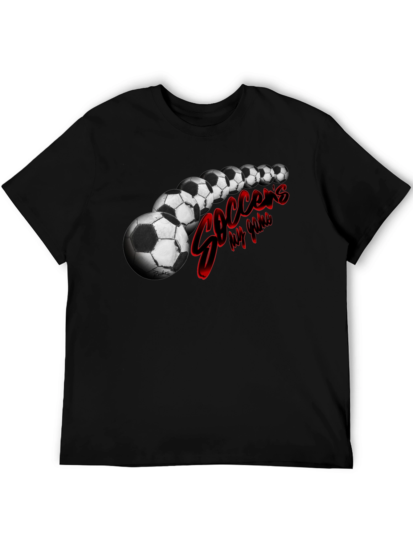Soccers My Game Black T-Shirt