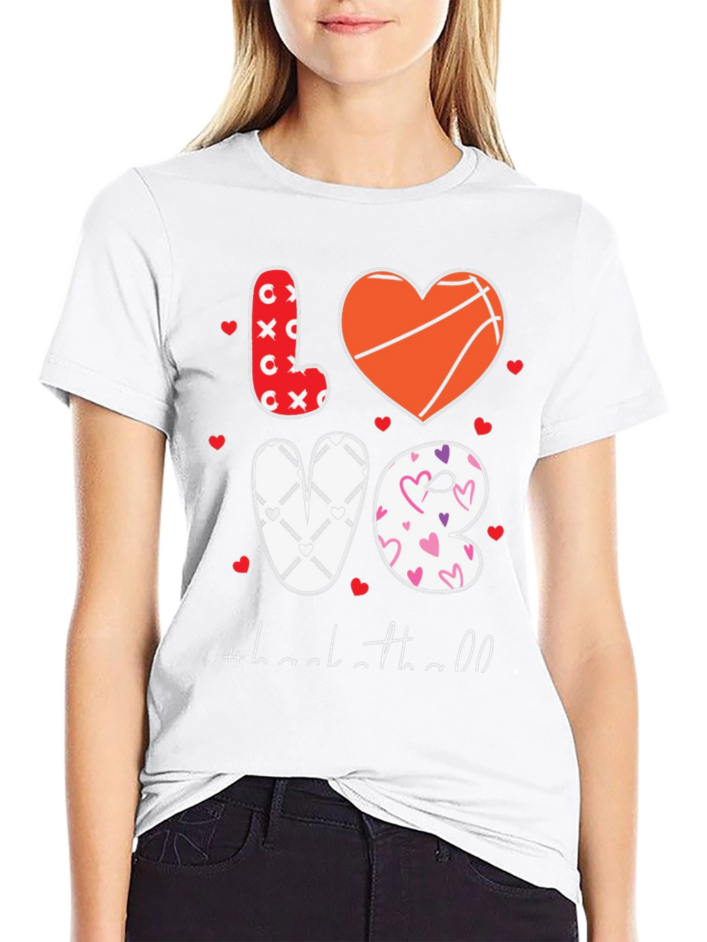 Love Basketball Valentines T-Shirt