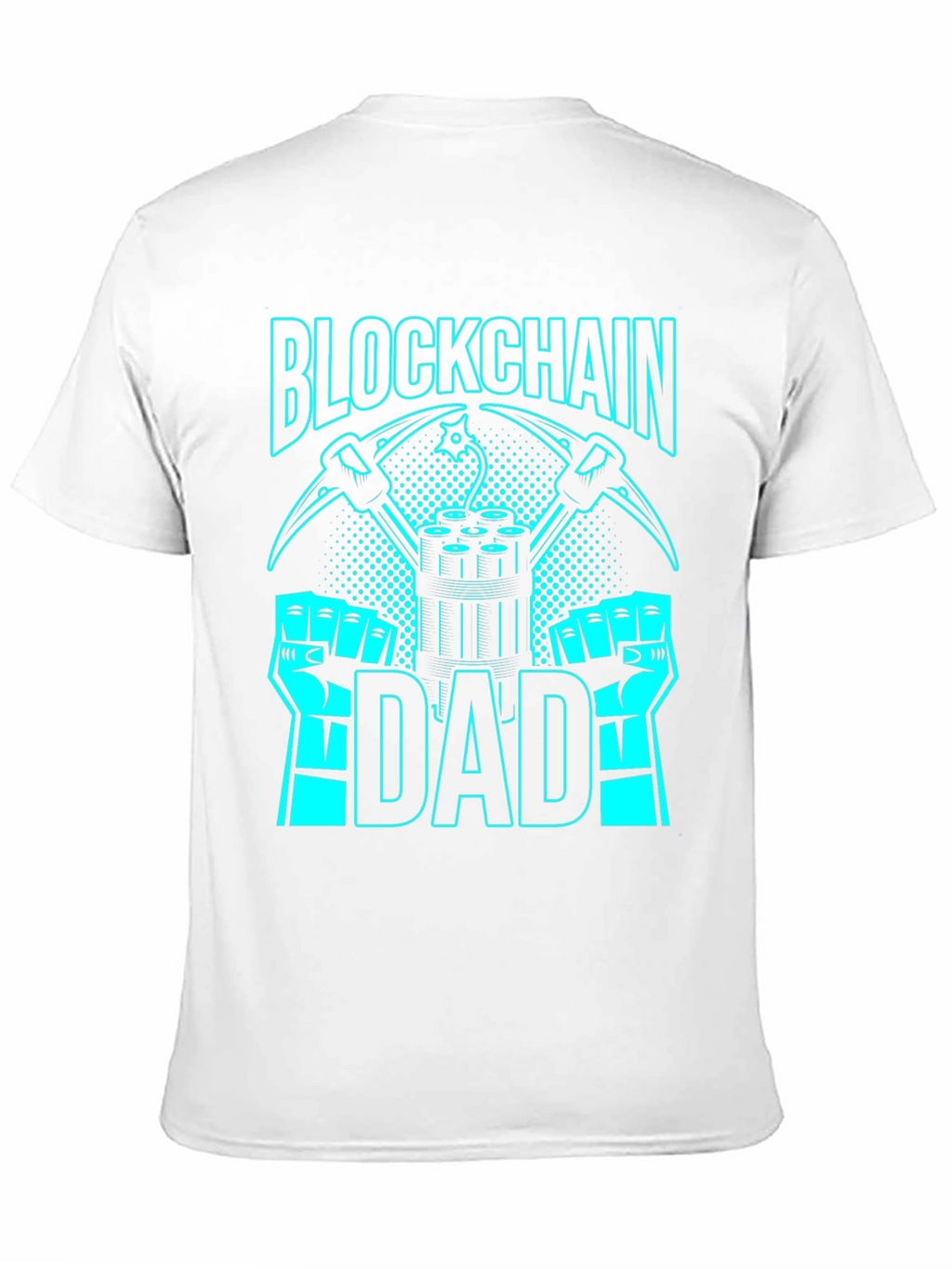 Blockchain Dad Graphic Tee - Crypto Mining T-Shirt