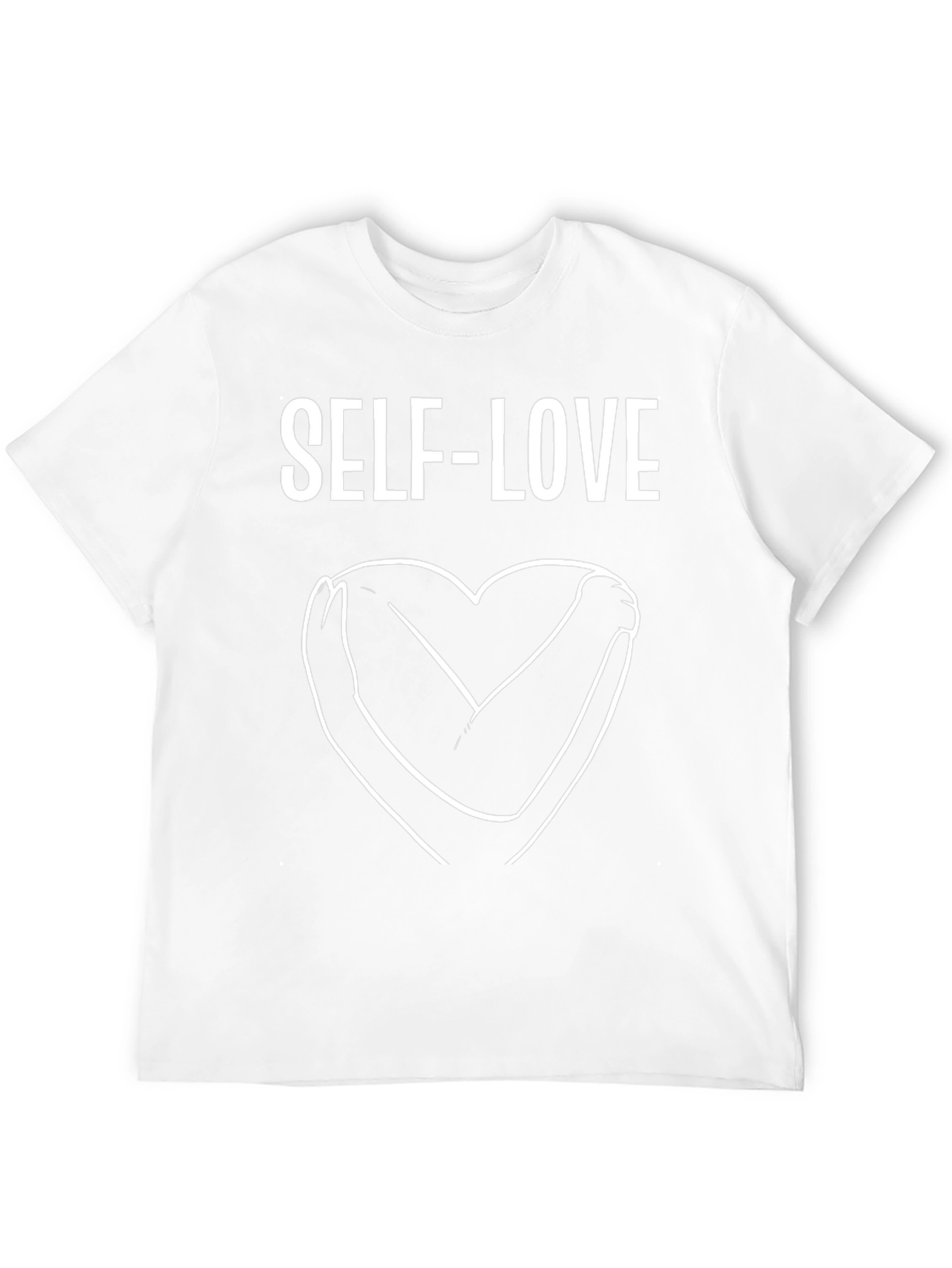 Self-Love Heart Graphic Tee - Black