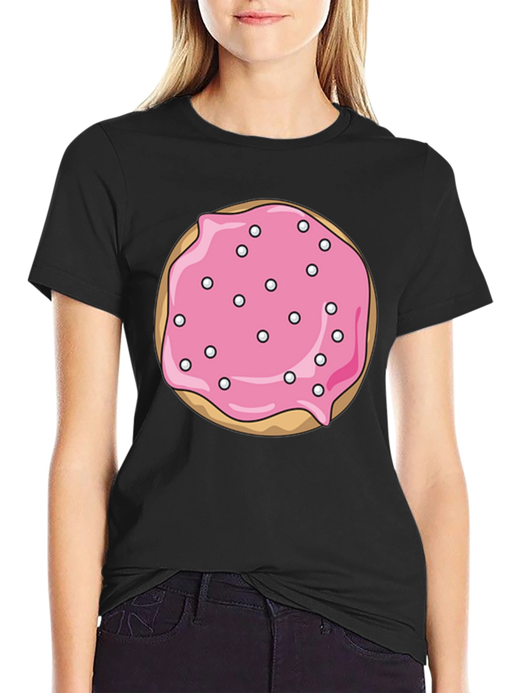 Donut Graphic Tee - Novelty Food T-Shirt