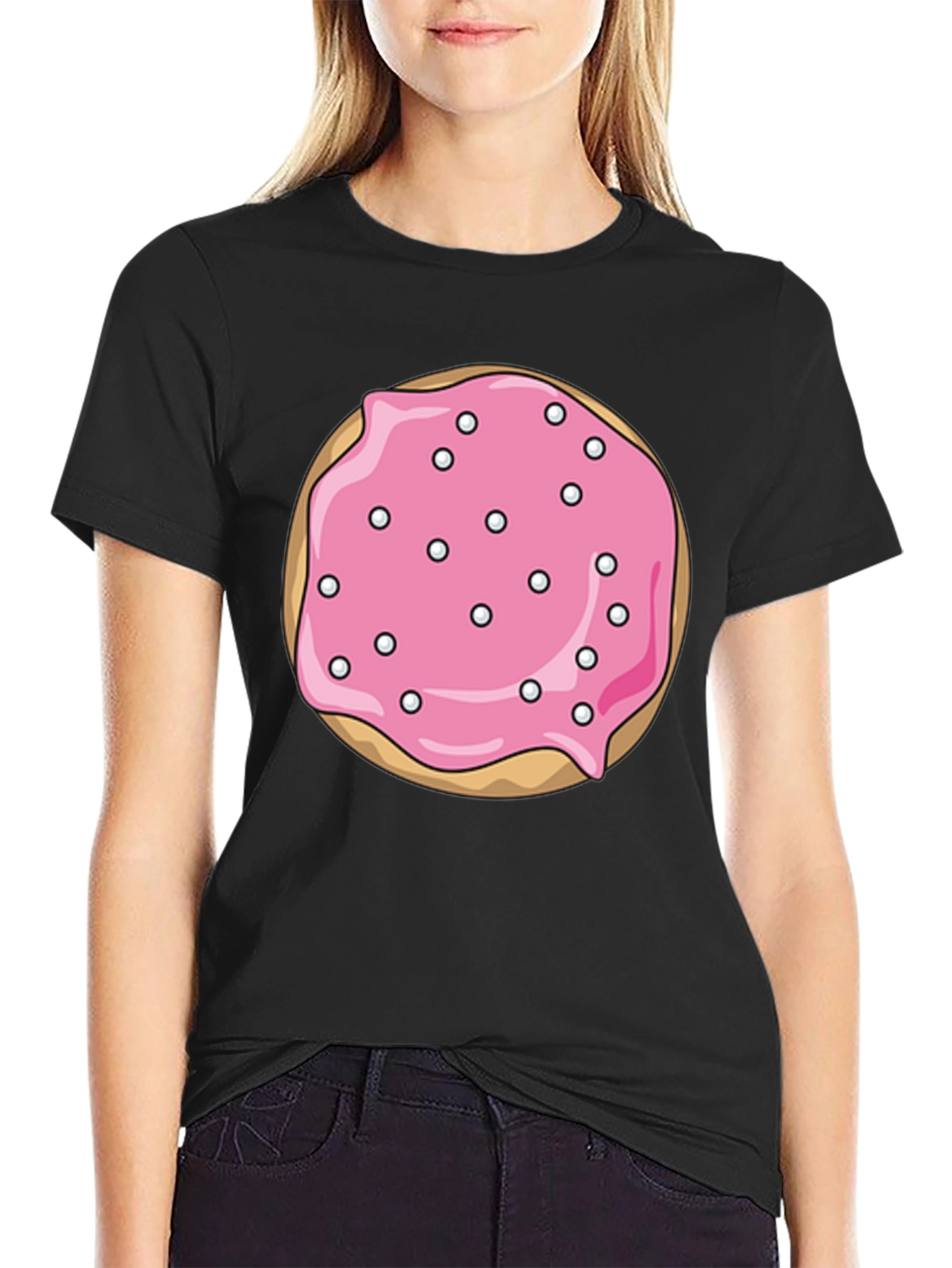 Donut Graphic Tee - Novelty Food T-Shirt