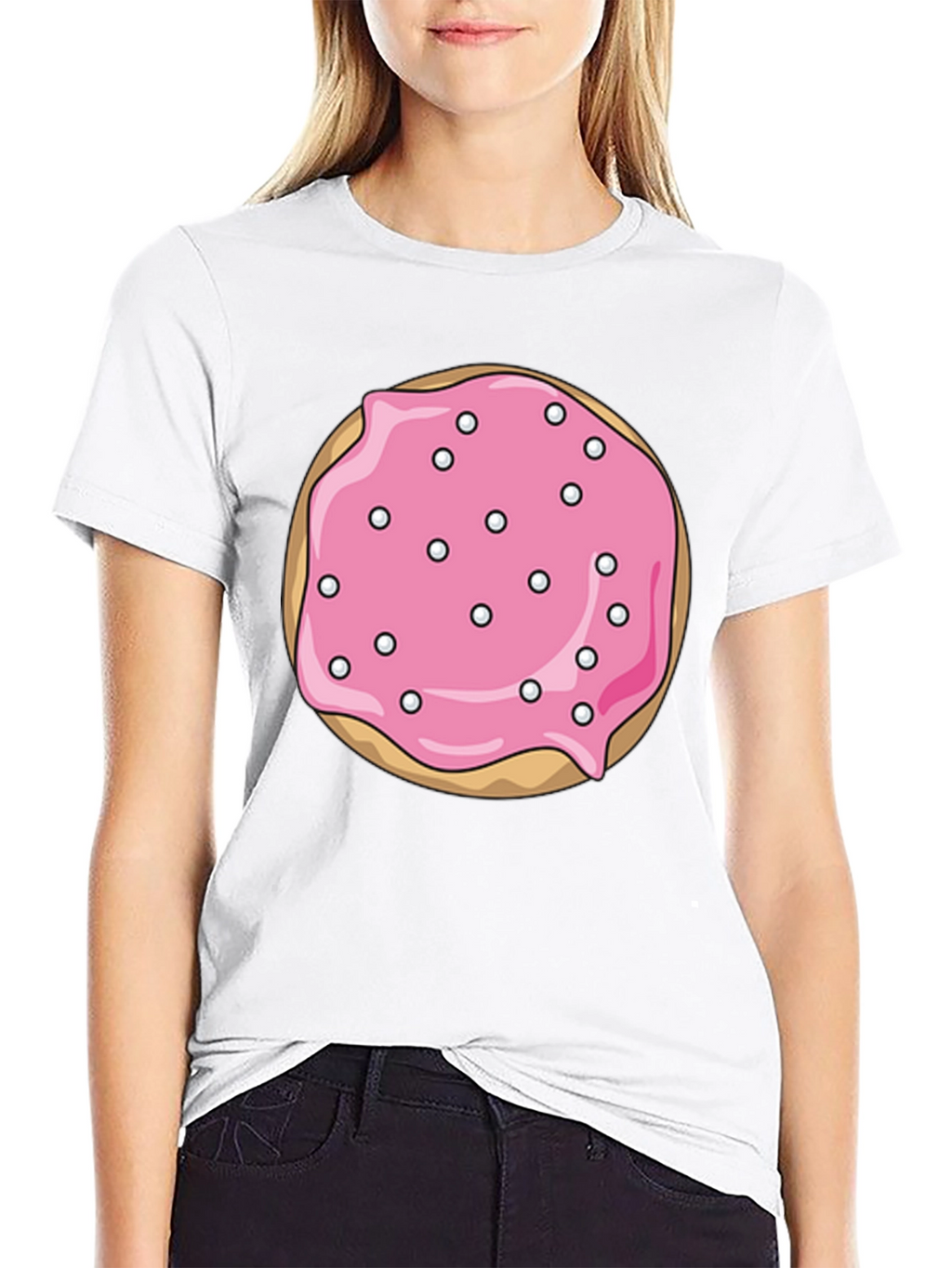 Donut Graphic Tee - Novelty Food T-Shirt