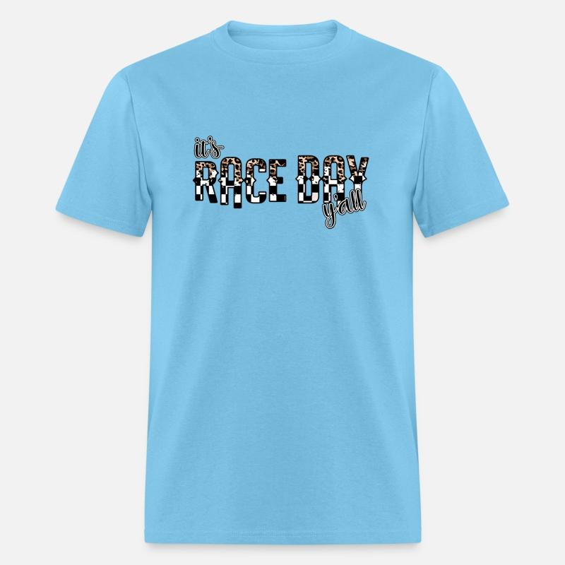 Leopard It'S Race Day Y'All Checkered Flag Racing