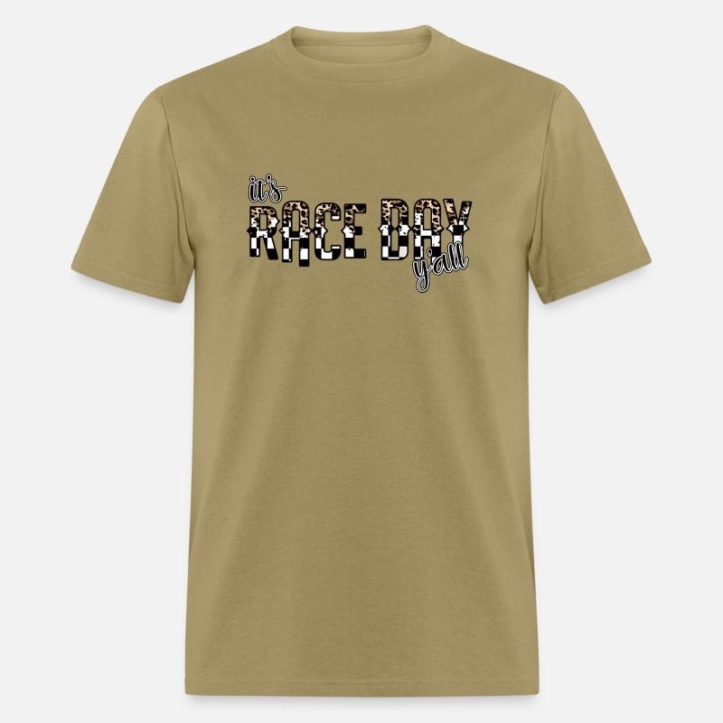 Leopard It'S Race Day Y'All Checkered Flag Racing